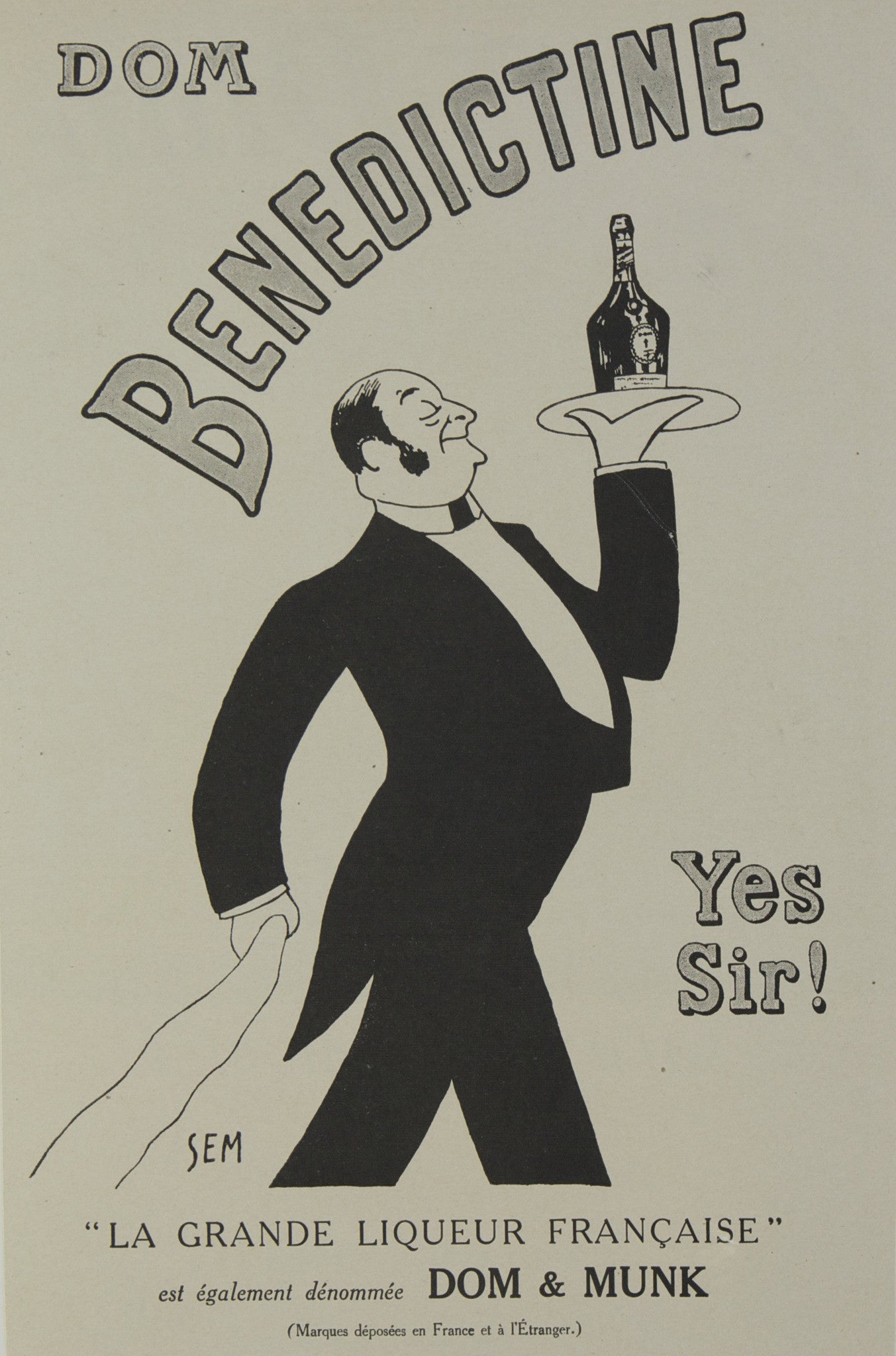 D.O.M Benedictine - La Grande Liqueur Française 1910 Original Print – Rue  Marcellin